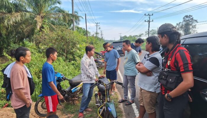 Tim Gabungan Bubarkan Balap Liar di Perbatasan Kelapa-Jebus