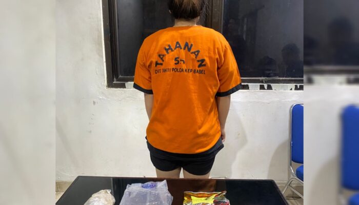 Geledah Kontrakan IRT, Ditresnarkoba Polda Babel Temukan 1,1 Kilogram Sabu