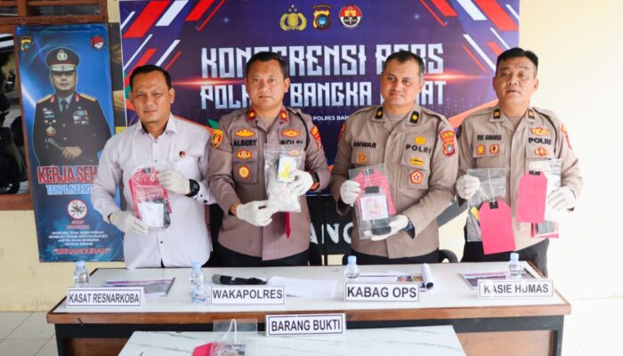 Tujuh Kasus Narkoba Terungkap di Operasi Menumbing Polres Babar