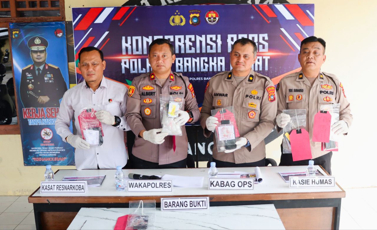 Polres Babar tangkap 7 pelaku narkoba. Foto: Istimewa.