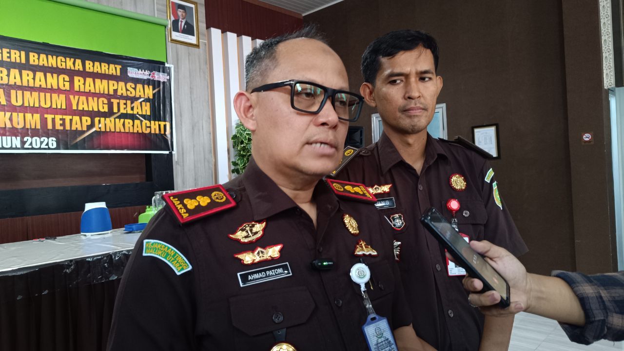 Kajari Bangka Barat, Ahmad Patoni. Foto: Rizki Ramadhani.