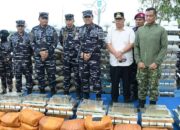 KSAL Laksmana M. Ali saat operasi pengamanan timah. Foto: Istimewa.