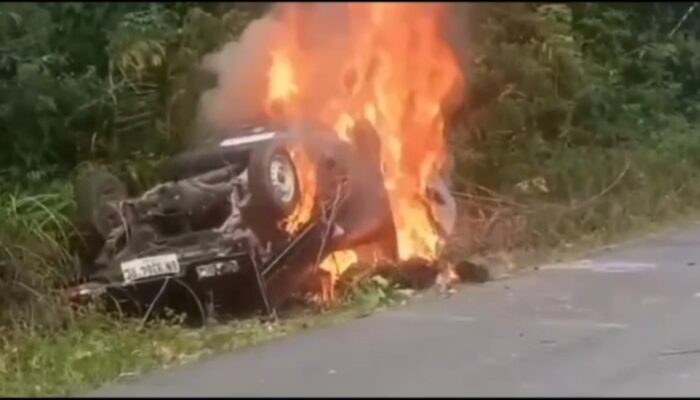 Penjelasan Kapolsek Jebus Soal Pembakaran Mobil Pencuri Sawit