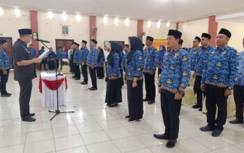 Pelantikan pejabat Pemerintah Kabupaten Bangka Barat. Foto: Rizki Ramadhani.