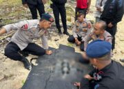 Penampakan proyektil yang ditemukan warga Mentok. Foto: Istimewa.