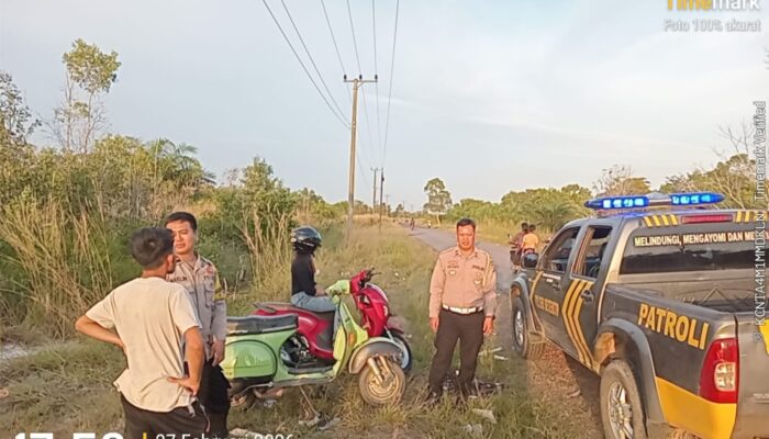 Polsek Simpang Teritip Bubarkan Aksi Balap Liar di Kundi