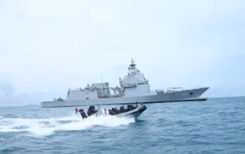 Operasi penyelamatan aset negara di Bangka Belitung. Foto: Dispen TNI AL