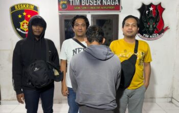 Pelaku penganiayaan mahasiswi Pangkalpinang ditangkap polisi. Foto: Istimewa.