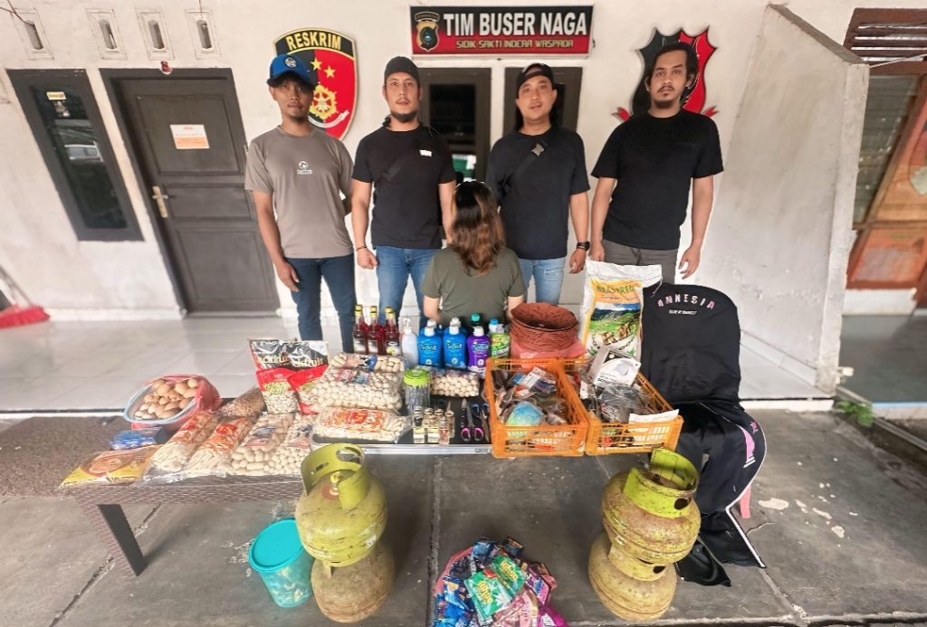 IRT pencurian rumah warga ditangkap Tim Buser Naga. Foto: Istimewa.