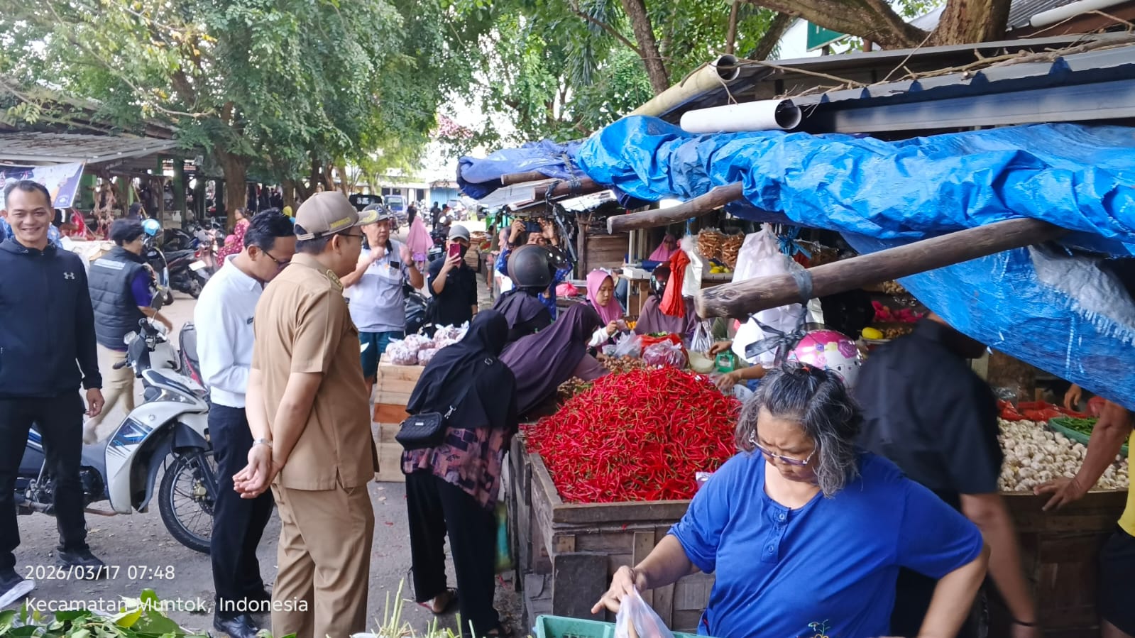 Pemerintah Kabupaten Bangka Barat sidak Pasar Mentok. Foto: Istimewa.