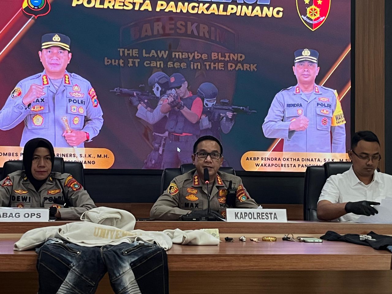 Kapolresta Pangkalpinang, Kombes Max. Foto: Istimewa.