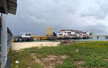 Kondisi terkini penyebrangan di Pelabuhan Tanjung Kalian. Foto: Rizki Ramadhani.