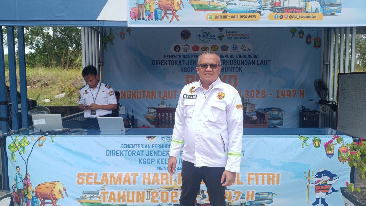 Kepala KSOP Kelas IV Mentok, Zefli Agustian. Foto: Rizki Ramadhani.