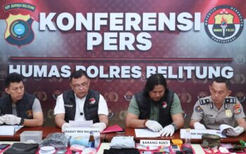 Polisi sita puluhan gram sabu dari enam tersangka, diduga dikendalikan dari Lapas. Foto: Istimewa.