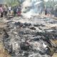 Rumah warga Bangka Barat ludes terbakar diduga korsleting listrik. Foto: Istimewa.