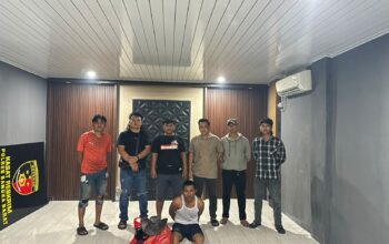 Salah satu tahanan kabur Polres Bangka diamankan Tim Macan Putih. Foto: Istimewa.