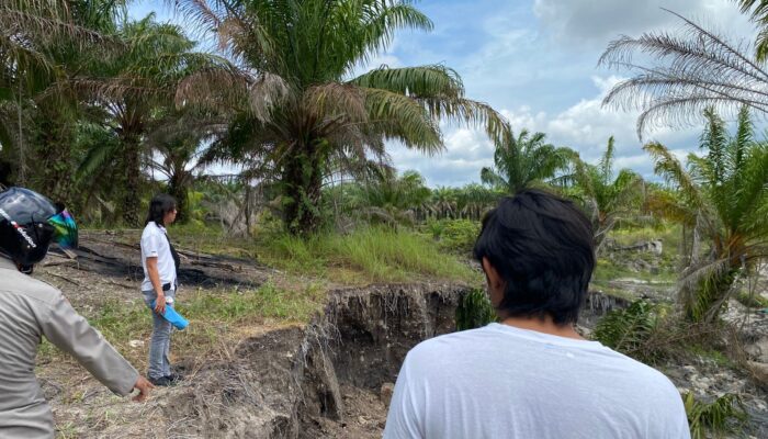 Polsek Jebus Tertibkan Tambang Ilegal di Desa Kelabat