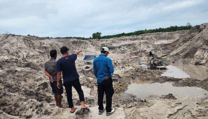 Ditreskrimsus Polda Babel Amankan 2 Alat Berat dari Tambang Ilegal Paritempat