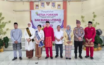 Pelantikan Bunda Literasi dan Ketua Forikan Bangka Barat. Foto: Rizki Ramadhani.