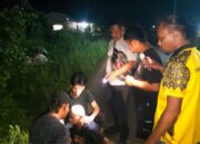 Pengedar sabu ditangkap Polsek Tempilang. Foto: Istimewa.