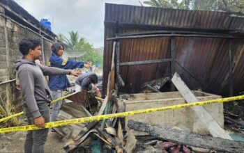 AKP Ogan Arif ungkap penyebab kebakaran rumah warga Teluk Limau. Foto: Istimewa.