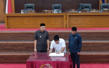 Rapat paripurna LKPJ Bupati Bangka Barat 2025. Foto: Rizki Ramadhani.