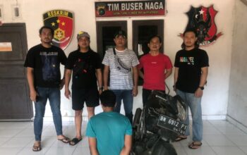 Eks Residivis gelapkan motor majikan untuk beli sabu. Foto: Istimewa.