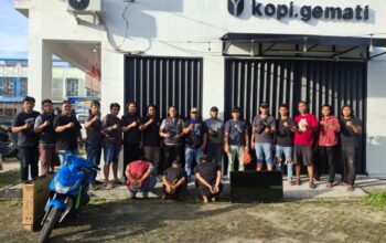 Satreskrim Polres Bangka bekuk 3 tersangka pencurian. Foto: Istimewa.