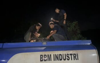 Polda Babel ringkus operator SPBU akibat penyelewengan BBM subsidi. Foto: Istimewa.