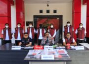 5 Debt Collector Ditangkap Polda Babel, 9 Mobil Hasil Tarikan Disita