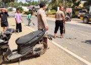 Pengendara motor di Simpang Teritip tewas. Foto: Istimewa.