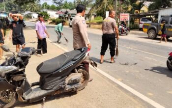 Pengendara motor di Simpang Teritip tewas. Foto: Istimewa.