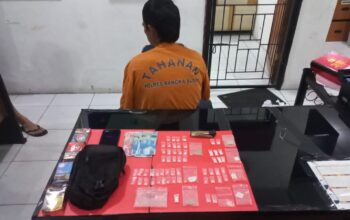 Pengedar sabu berinisial K diamankan polisi. Foto: Istimewa.