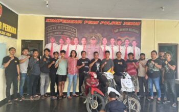 Pelaku pencurian motor diamankan polisi. Foto: Istimewa.