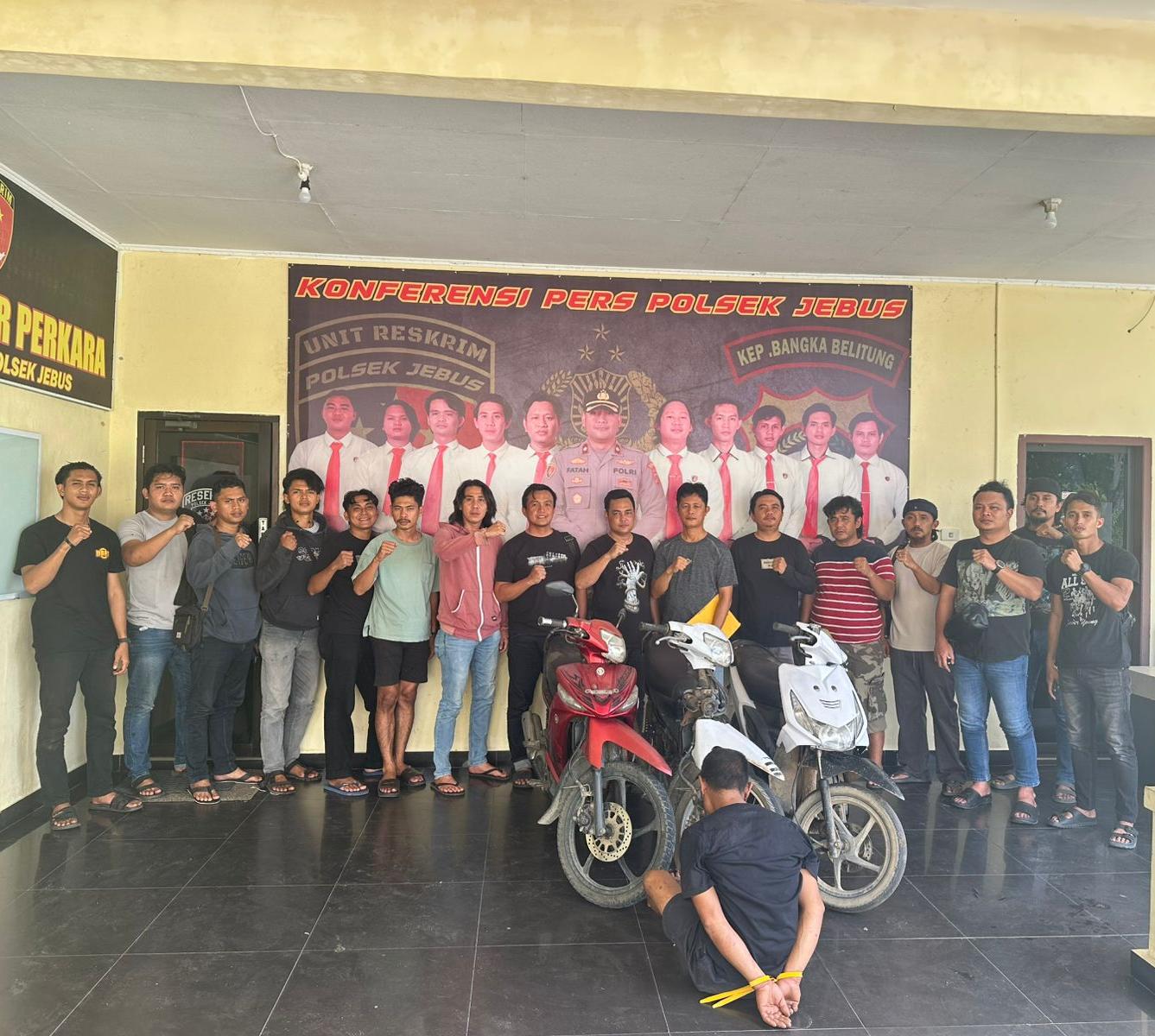 Pelaku pencurian motor diamankan polisi. Foto: Istimewa.
