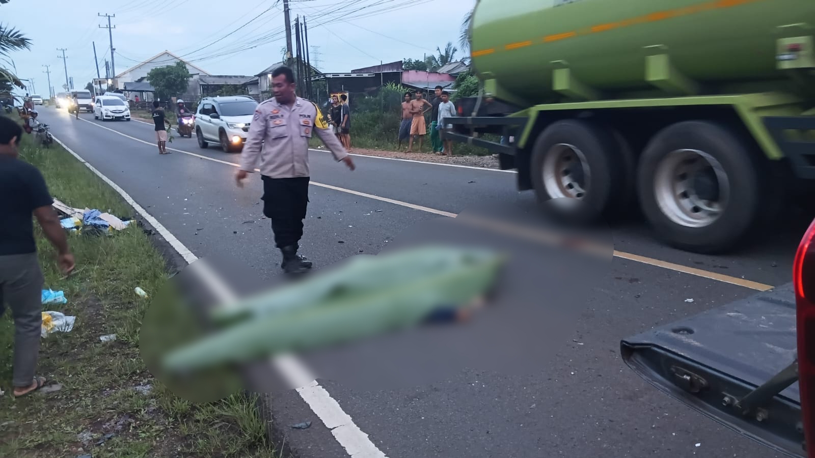Kecelakaan di Kecamatan Kelapa, Bangka Barat. Foto: Istimewa.
