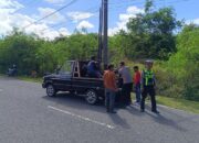 Pemotor di Mentok Dilarikan ke Rumah Sakit Usai Hantam Truk Fuso