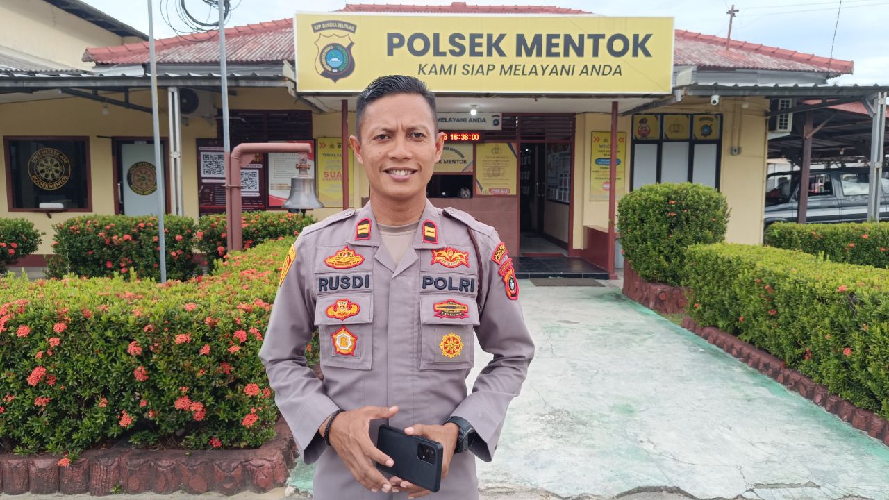 Kapolsek Mentok, Iptu Rusdi Yunial. Foto: Rizki Ramadhani.