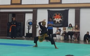 Abrisam Alkhalifi raih emas di Kejurda Pencak Silat SMI Timah Cup 2026. Foto: Istimewa.