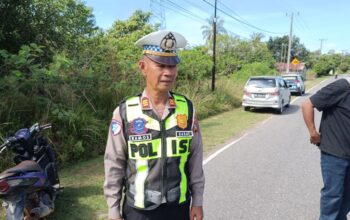 Kasat Lantas Polres Bangka Barat, AKP Ramos Siregar. Foto: Rizki Ramadhani.