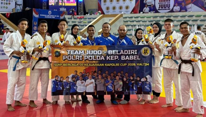 Kontingen Judo Polda Babel Borong 8 Medali di Kapolri Cup 2026