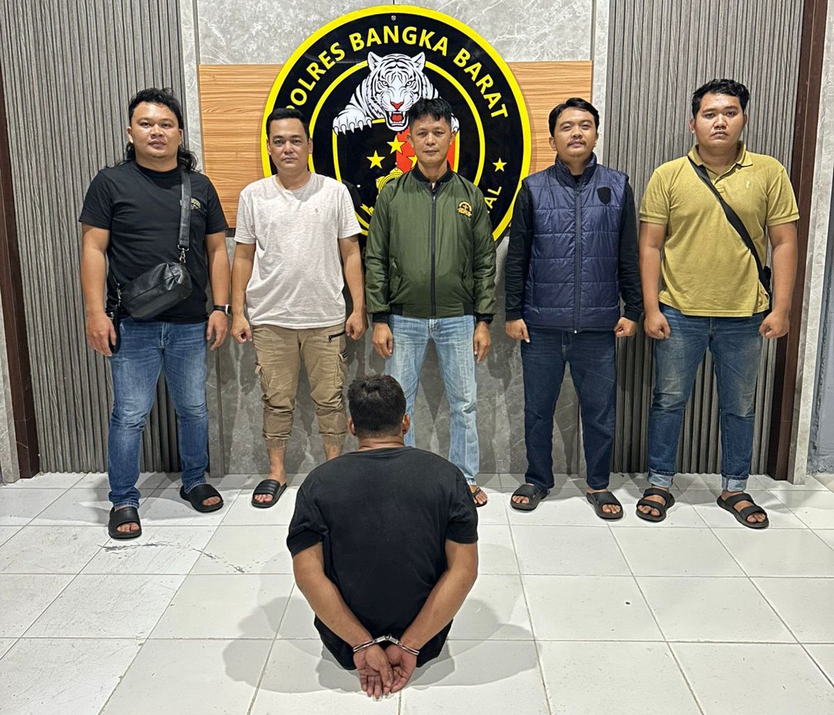 Sarikun saat dibekuk Tim Macan Putih. Foto: Istimewa.