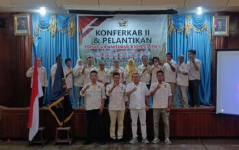 Jajaran pengurus PWI Bangka Barat 2026-2029. Foto: Istimewa.