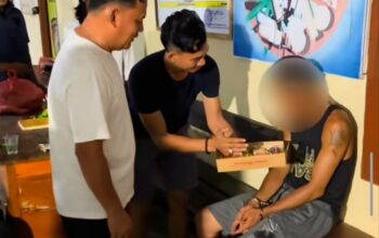 Pengedar sabu berinisial K diamankan polisi. Foto: Istimewa.