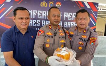 Barang bukti sabu. Foto: Rizki R.