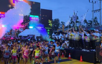 Bhayangkara Babel Run 2026 diikuti ribuan pelari. Foto: Istimewa.