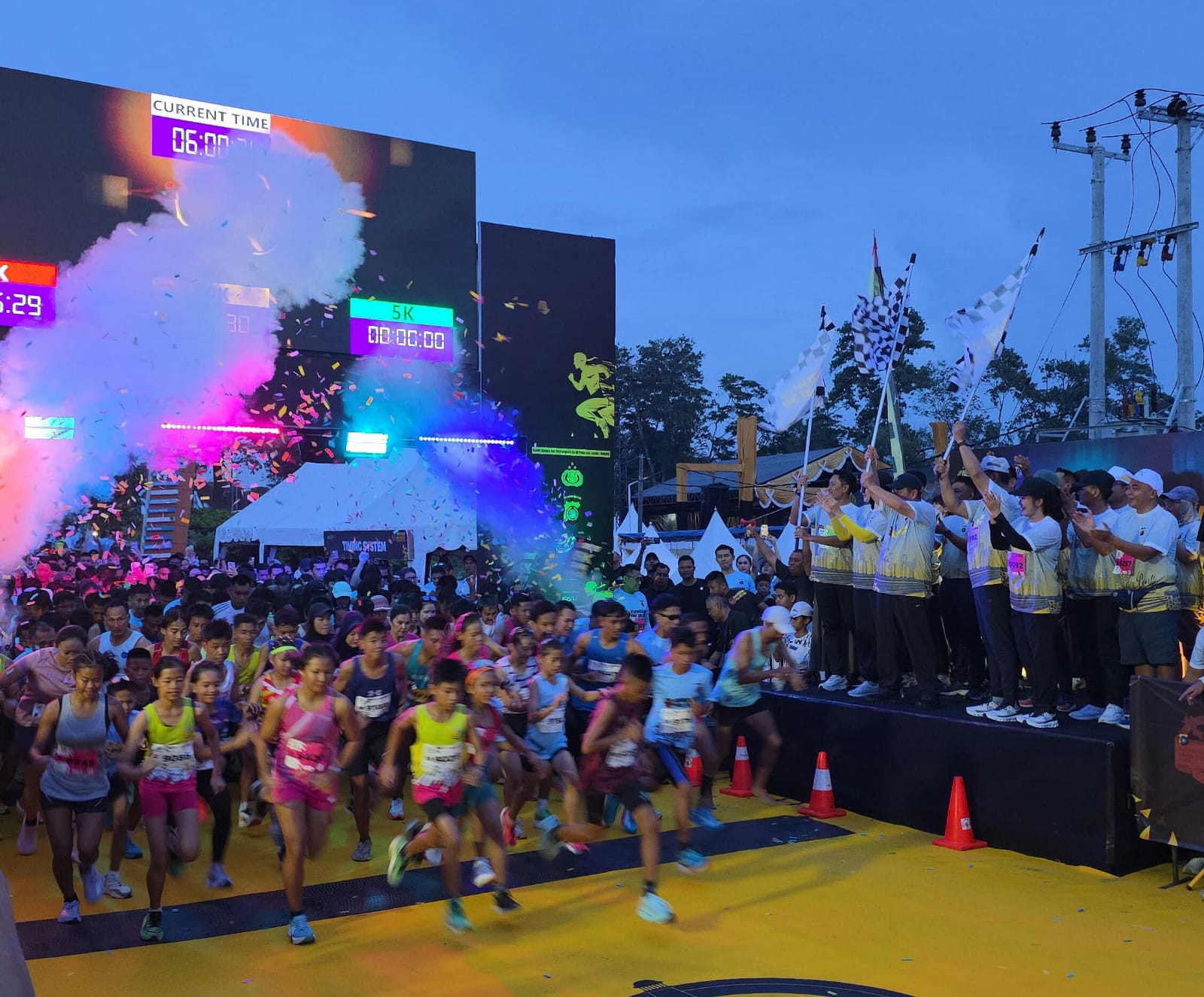 Bhayangkara Babel Run 2026 diikuti ribuan pelari. Foto: Istimewa.