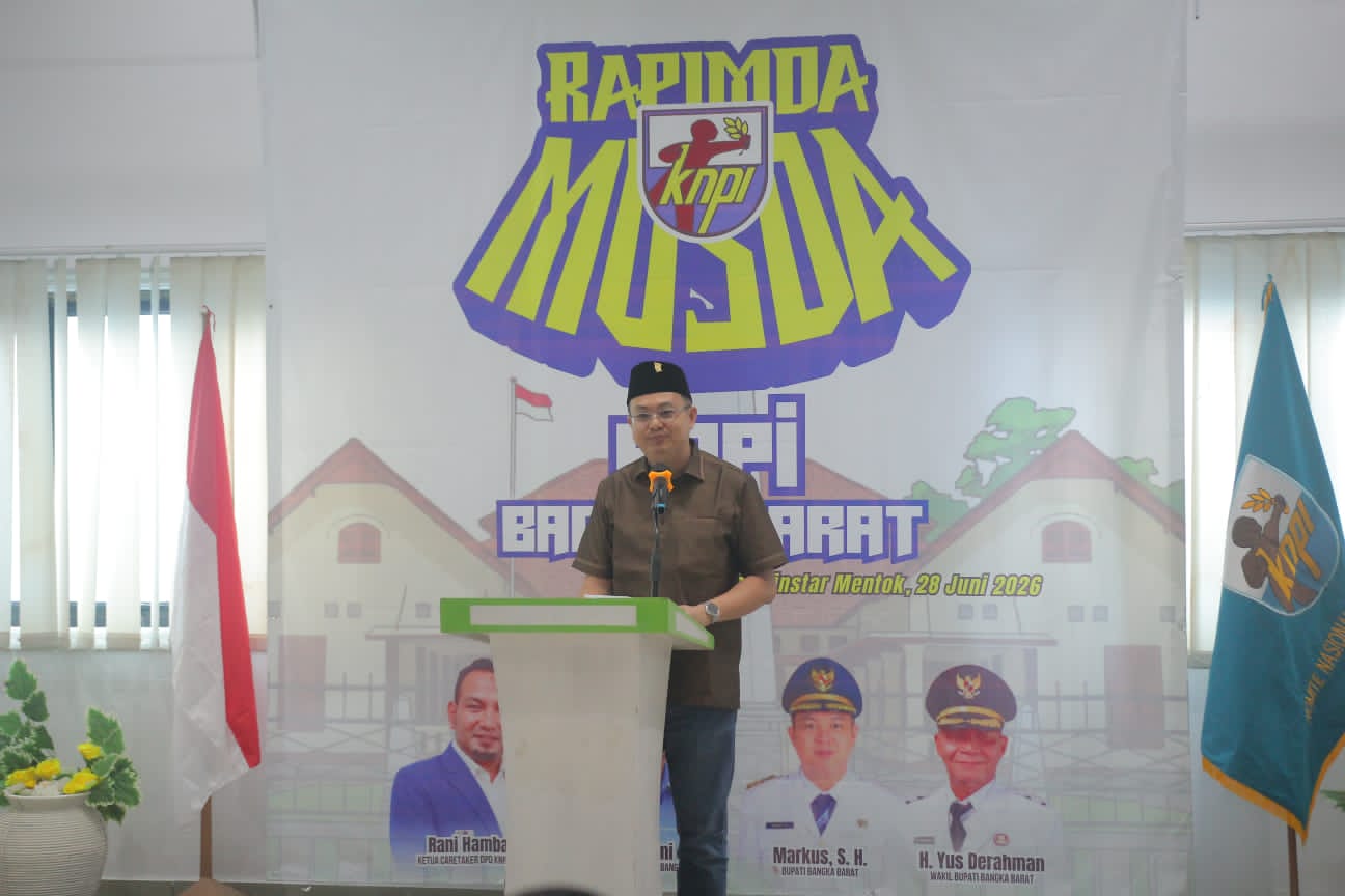 Komentar Markus soal Ketua KNPI Bangka Barat. Foto: Dedra Helen.