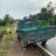 Mobil pikap yang terlibat lakalantas. Foto: Istimewa.