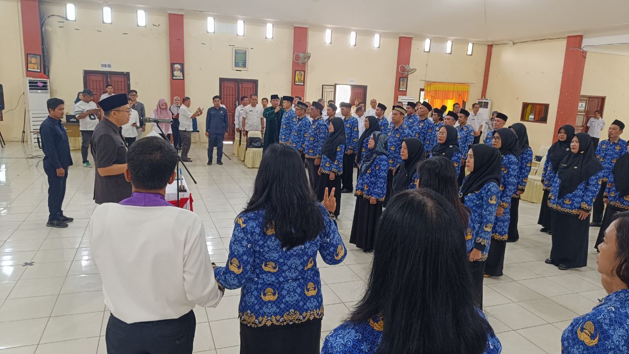 Daftar pejabat yang dilantik Markus. Foto: Rizki Ramadhani.